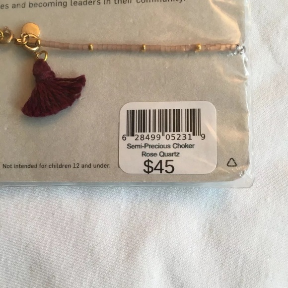 Me To We Rose Quartz Choker / Bracelet / Necklace - Picture 3 of 3